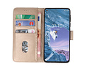 BAOHU Hoesje Geschikt voor de Nokia X71 - Kaarthouder Book Case Telefoonhoesje - Goud