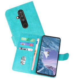 BAOHU Nokia X71 Hoesje Kaarthouder Book Case Telefoonhoesje Groen