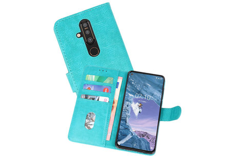 BAOHU Hoesje Geschikt voor de Nokia X71 - Kaarthouder Book Case Telefoonhoesje - Groen