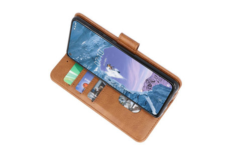 BAOHU Hoesje Geschikt voor de Nokia X71 - Kaarthouder Book Case Telefoonhoesje - Bruin