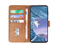 BAOHU Hoesje Geschikt voor de Nokia X71 - Kaarthouder Book Case Telefoonhoesje - Bruin