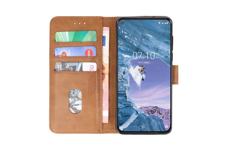 BAOHU Hoesje Geschikt voor de Nokia X71 - Kaarthouder Book Case Telefoonhoesje - Bruin