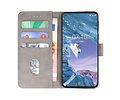 BAOHU Hoesje Geschikt voor de Nokia X71 - Kaarthouder Book Case Telefoonhoesje - Grijs
