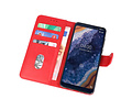 BAOHU Hoesje Geschikt voor de Nokia 9 PureView - Kaarthouder Book Case Telefoonhoesje - Rood