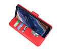 BAOHU Hoesje Geschikt voor de Nokia 9 PureView - Kaarthouder Book Case Telefoonhoesje - Rood