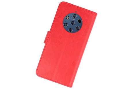 BAOHU Hoesje Geschikt voor de Nokia 9 PureView - Kaarthouder Book Case Telefoonhoesje - Rood