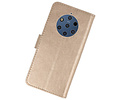 BAOHU Hoesje Geschikt voor de Nokia 9 PureView - Kaarthouder Book Case Telefoonhoesje - Goud