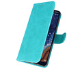 BAOHU Hoesje Geschikt voor de Nokia 9 PureView - Kaarthouder Book Case Telefoonhoesje - Groen