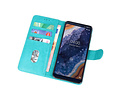 BAOHU Hoesje Geschikt voor de Nokia 9 PureView - Kaarthouder Book Case Telefoonhoesje - Groen