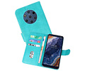 BAOHU Hoesje Geschikt voor de Nokia 9 PureView - Kaarthouder Book Case Telefoonhoesje - Groen