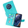 BAOHU Nokia 9 PureView Hoesje Kaarthouder Book Case Telefoonhoesje Groen
