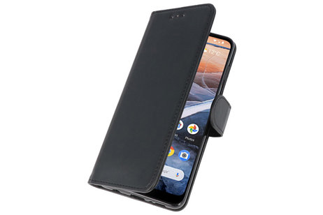 BAOHU Hoesje Geschikt voor Nokia 3.2 - Kaarthouder Book Case Telefoonhoesje - Zwart