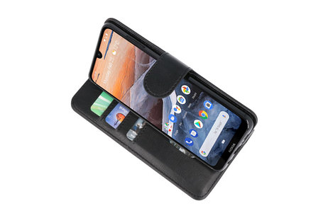 BAOHU Hoesje Geschikt voor Nokia 3.2 - Kaarthouder Book Case Telefoonhoesje - Zwart