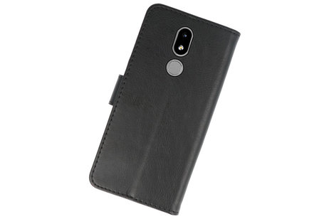 BAOHU Hoesje Geschikt voor Nokia 3.2 - Kaarthouder Book Case Telefoonhoesje - Zwart