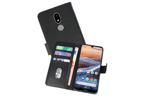 BAOHU Hoesje Geschikt voor Nokia 3.2 - Kaarthouder Book Case Telefoonhoesje - Zwart