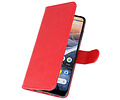 BAOHU Hoesje Geschikt voor Nokia 3.2 - Kaarthouder Book Case Telefoonhoesje - Rood