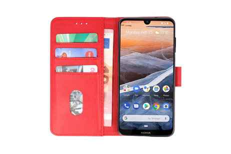 BAOHU Hoesje Geschikt voor Nokia 3.2 - Kaarthouder Book Case Telefoonhoesje - Rood