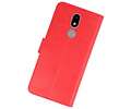 BAOHU Hoesje Geschikt voor Nokia 3.2 - Kaarthouder Book Case Telefoonhoesje - Rood