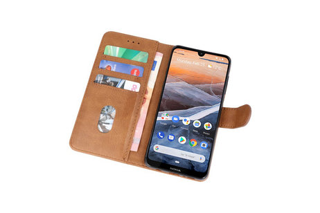 BAOHU Hoesje Geschikt voor Nokia 3.2 - Kaarthouder Book Case Telefoonhoesje - Bruin