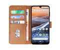 BAOHU Hoesje Geschikt voor Nokia 3.2 - Kaarthouder Book Case Telefoonhoesje - Bruin
