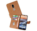 BAOHU Hoesje Geschikt voor Nokia 3.2 - Kaarthouder Book Case Telefoonhoesje - Bruin