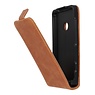 Bruin Lederen Flip Case voor de Nokia Lumia 520/525