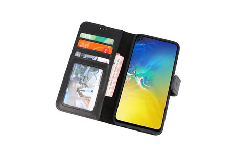 BAOHU Rico Vitello Zwart Echt Leder Hoesje - Hoesje Geschikt voor Samsung Galaxy S10e