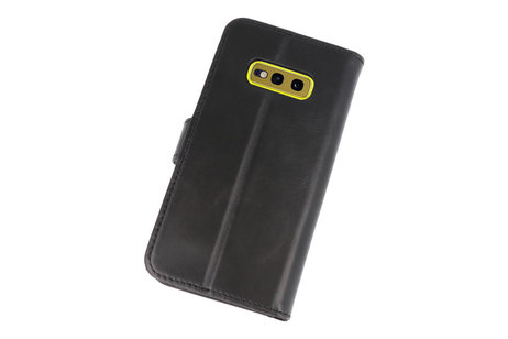 BAOHU Rico Vitello Zwart Echt Leder Hoesje - Hoesje Geschikt voor Samsung Galaxy S10e