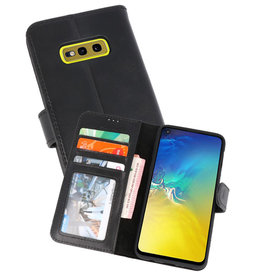 BAOHU Rico Vitello Zwart Echt Leder Hoesje Samsung Galaxy S10e