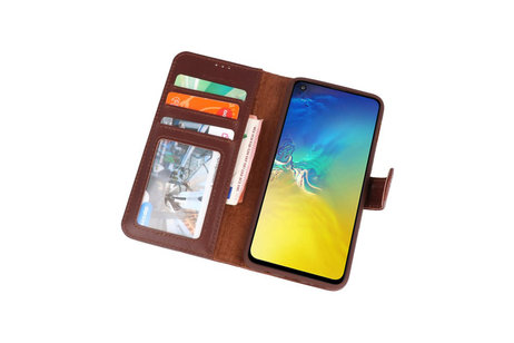 Rico Vitello Mocca Echt Leder Hoesje voor Samsung Galaxy S10e