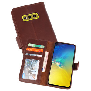 Rico Vitello Mocca Echt Leder Hoesje voor Samsung Galaxy S10e