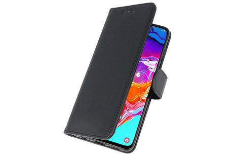 Samsung Galaxy A70 Hoesje Kaarthouder Book Case Telefoonhoesje Zwart