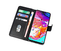 BAOHU Hoesje Geschikt voor Samsung Galaxy A70 - Kaarthouder Book Case Telefoonhoesje - Zwart