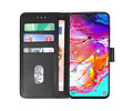 BAOHU Hoesje Geschikt voor Samsung Galaxy A70 - Kaarthouder Book Case Telefoonhoesje - Zwart