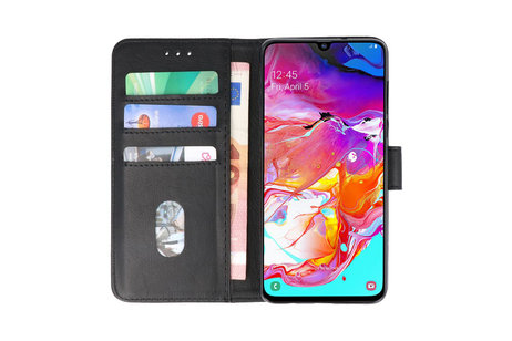 BAOHU Hoesje Geschikt voor Samsung Galaxy A70 - Kaarthouder Book Case Telefoonhoesje - Zwart