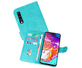 Samsung Galaxy A70 Hoesje Kaarthouder Book Case Telefoonhoesje Groen