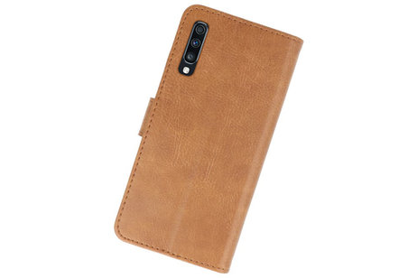 Samsung Galaxy A70 Hoesje Kaarthouder Book Case Telefoonhoesje Bruin