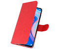 Hoesje Geschikt voor de Huawei P Smart Z - Kaarthouder Book Case Telefoonhoesje - Rood