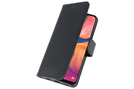 Hoesje Geschikt voor Samsung Galaxy A20e - Kaarthouder Book Case Telefoonhoesje - Zwart