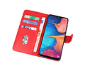 Hoesje Geschikt voor Samsung Galaxy A20e - Kaarthouder Book Case Telefoonhoesje - Rood