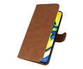 BAOHU Hoesje Geschikt voor Samsung Galaxy A80 / A90 - Kaarthouder Book Case Telefoonhoesje - Bruin