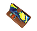 BAOHU Hoesje Geschikt voor Samsung Galaxy A80 / A90 - Kaarthouder Book Case Telefoonhoesje - Bruin