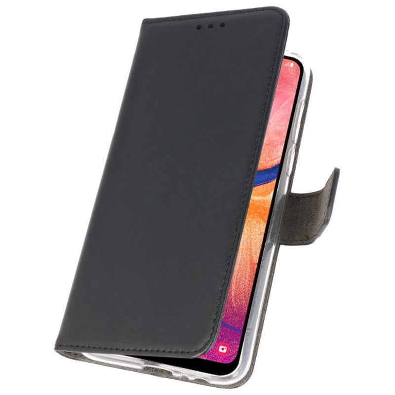 Fractie bewonderen kever Samsung Galaxy A20 Hoesje Wallet Cases Zwart - MobieleTelefoonhoesje.nl
