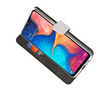BAOHU Booktype Telefoonhoesjes - Bookcase Hoesje - Wallet Case -  Geschikt voor Samsung Galaxy A20 - Wit