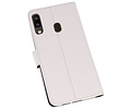 BAOHU Booktype Telefoonhoesjes - Bookcase Hoesje - Wallet Case -  Geschikt voor Samsung Galaxy A20 - Wit