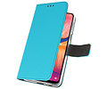 BAOHU Booktype Telefoonhoesjes - Bookcase Hoesje - Wallet Case -  Geschikt voor Samsung Galaxy A20 - Blauw