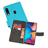 BAOHU Wallet Cases Hoesje Samsung Galaxy A20 Blauw