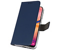 BAOHU Booktype Telefoonhoesjes - Bookcase Hoesje - Wallet Case -  Geschikt voor Samsung Galaxy A20 - Navy