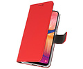 BAOHU Booktype Telefoonhoesjes - Bookcase Hoesje - Wallet Case -  Geschikt voor Samsung Galaxy A20 - Rood