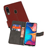 BAOHU Wallet Cases Hoesje Samsung Galaxy A20 Bruin